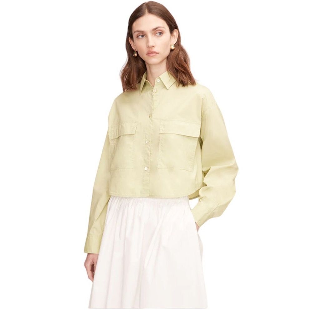 Rebecca Taylor Light Green Button Down Shirt